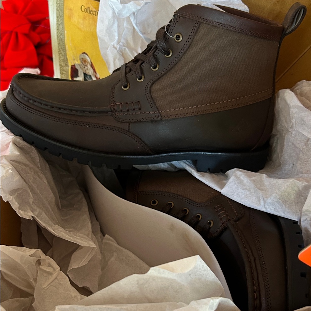 New: Ozark Trail Dark Brown Men's Boots